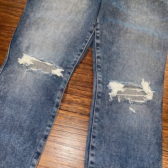 NWT Good American 8/29 Good Curve Skinny Crop Jeans High Rise Distressed - Picture 6 of 16